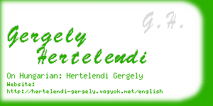 gergely hertelendi business card